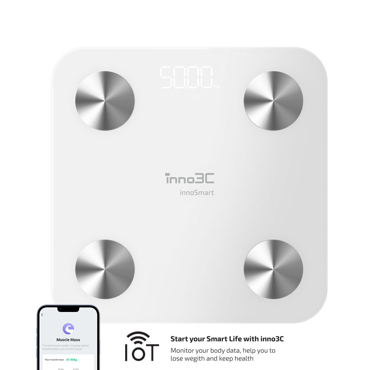 inno3C i-B8 IoT Smart Body Scale, , large image number 0